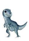 Aquarelle en cadre Rex t rex - Merlene Fancelli Art rex 1234512351