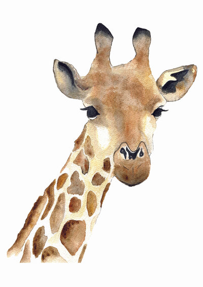 Aquarelle en cadre Seraphin Girafe a3 - Merlene Fancelli Art rex a3 1234512345565