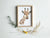 Aquarelle en cadre Seraphin girafe fleur a4 - Merlene Fancelli Art seraphin 1234512347