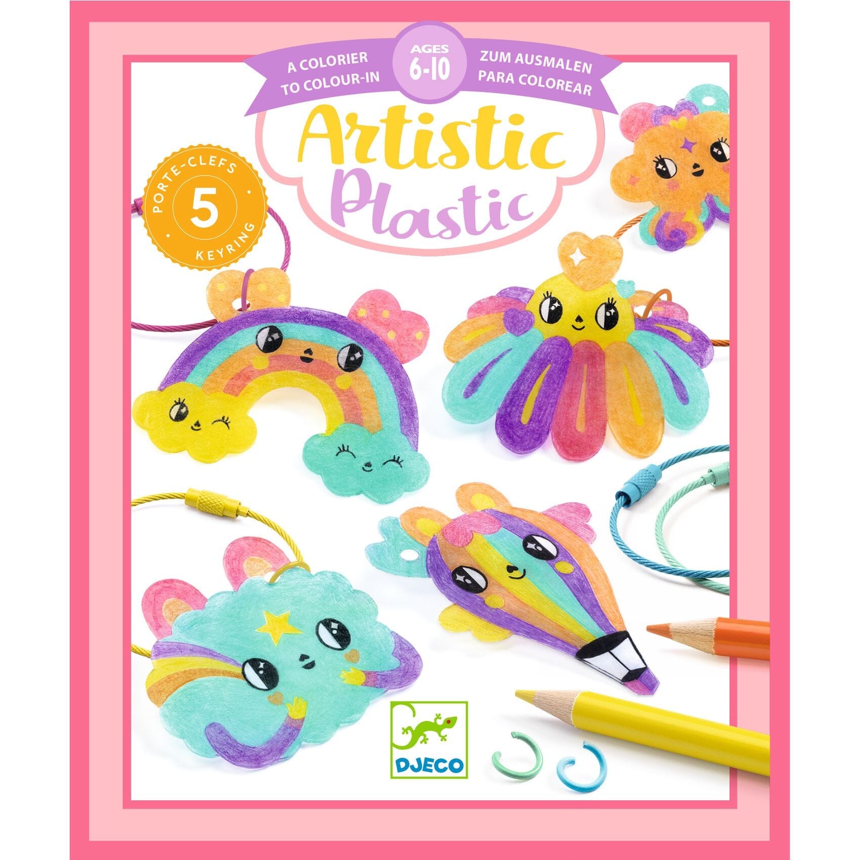 Artistic plastic porte clefs kawaï - DJECO DJ09487 3070900094871