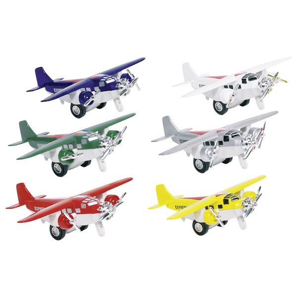 avion en metal 6 assorties - GOKI 12124 4013594121248