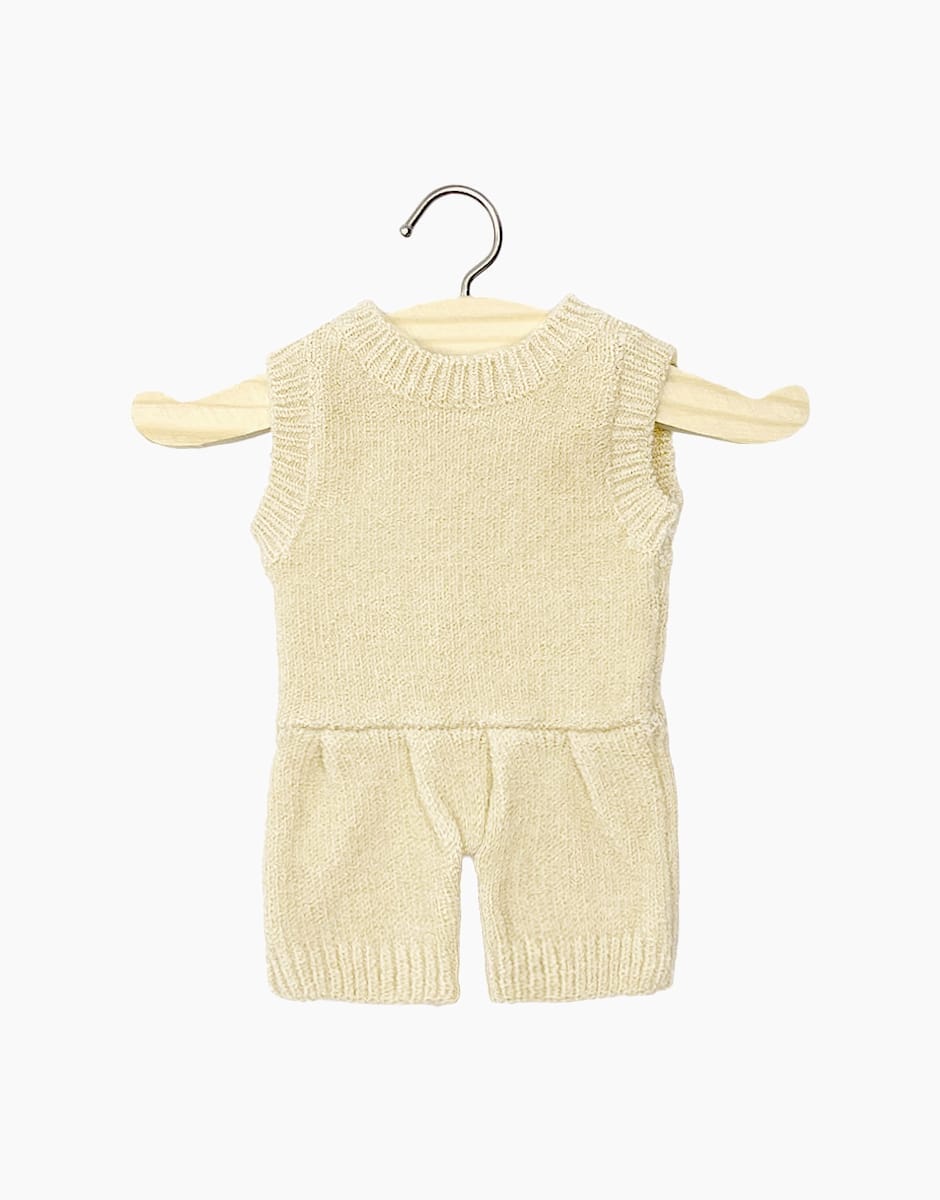 Barboteuse Orlando en tricot crème - MINIKANE CG.14.929 3701548417301