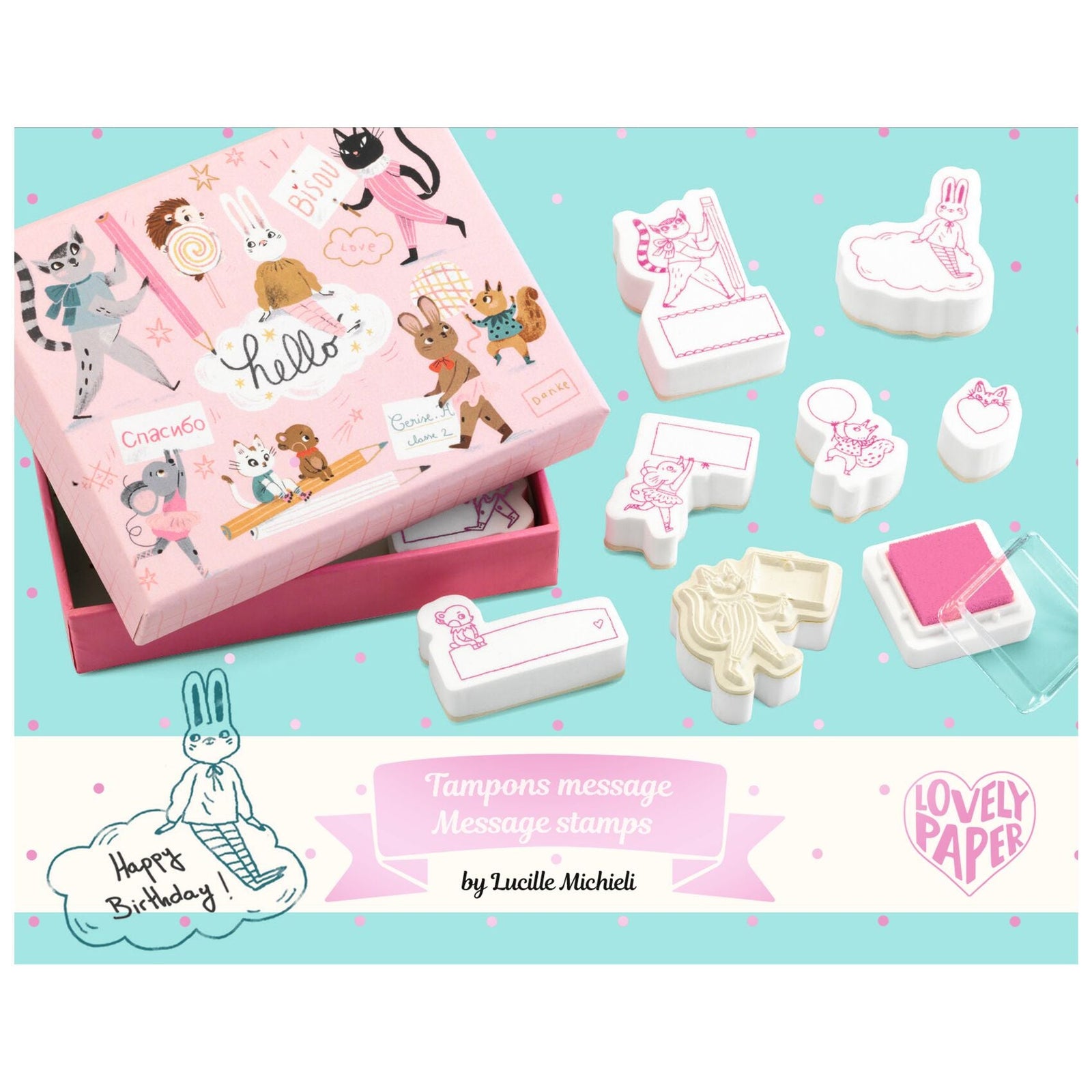 Boîtes de tampons Lucille - Djeco DD03625 3070900036253