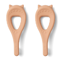 Brosse à dents Janelle chat tuscany rose pack de 2 - liewood lw18225 2074 5715493134976