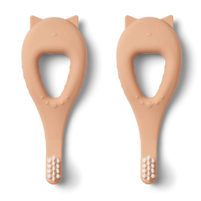 Brosse à dents Janelle chat tuscany rose pack de 2 - liewood lw18225 2074 5715493134976