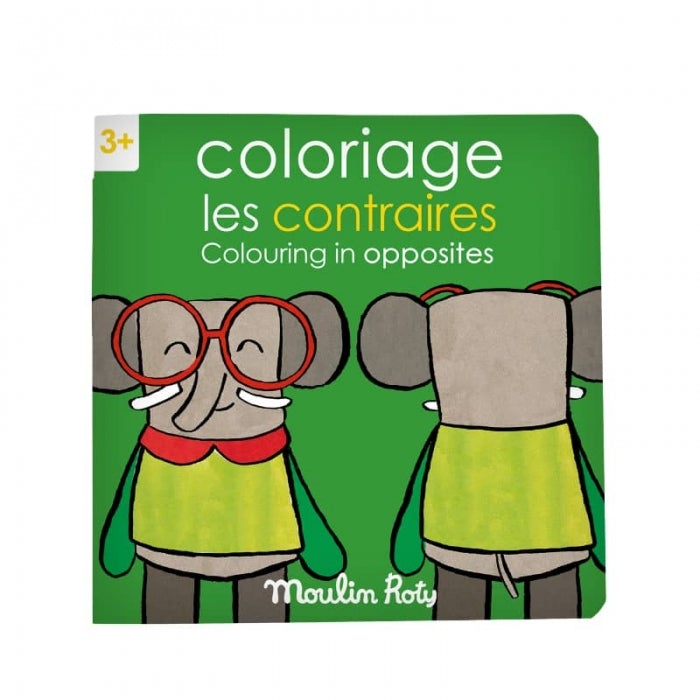 Cahier de coloriage Les Popipop Les contraires - Moulin Roty 661605 3575676616024