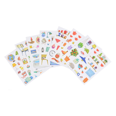 Cahier sticker La grande famille - Moulin Roty 632626 3575676326268