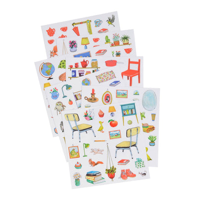 Cahier sticker La grande famille - Moulin Roty 632626 3575676326268