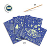Cartes à gratter Phosphorescentes-Monde merveilleux - DJECO DJ09715 3070900097155