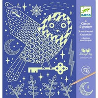 Cartes à gratter Phosphorescentes-Monde merveilleux - DJECO DJ09715 3070900097155