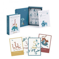 Cartes mes 12 premiers mois "Sous mon baobab" - Moulin Roty 669749 3575676697498
