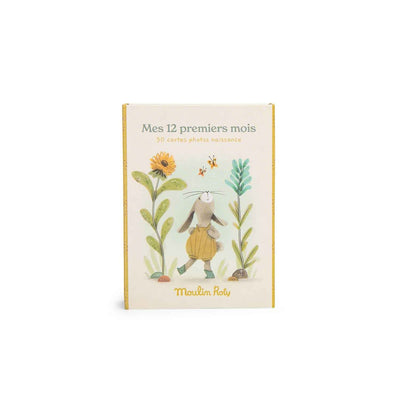 Cartes Mes 12 premiers mois Trois petits lapins (30 cartes) - Moulin Roty 678600 3575676786000