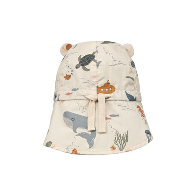 Chapeau d'été gorm réversible mini sea créature Sandy mix - LIEWOOD lw14627 6973