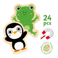 coffret 24 pieces magnetique coucou - DJECO DJ03118