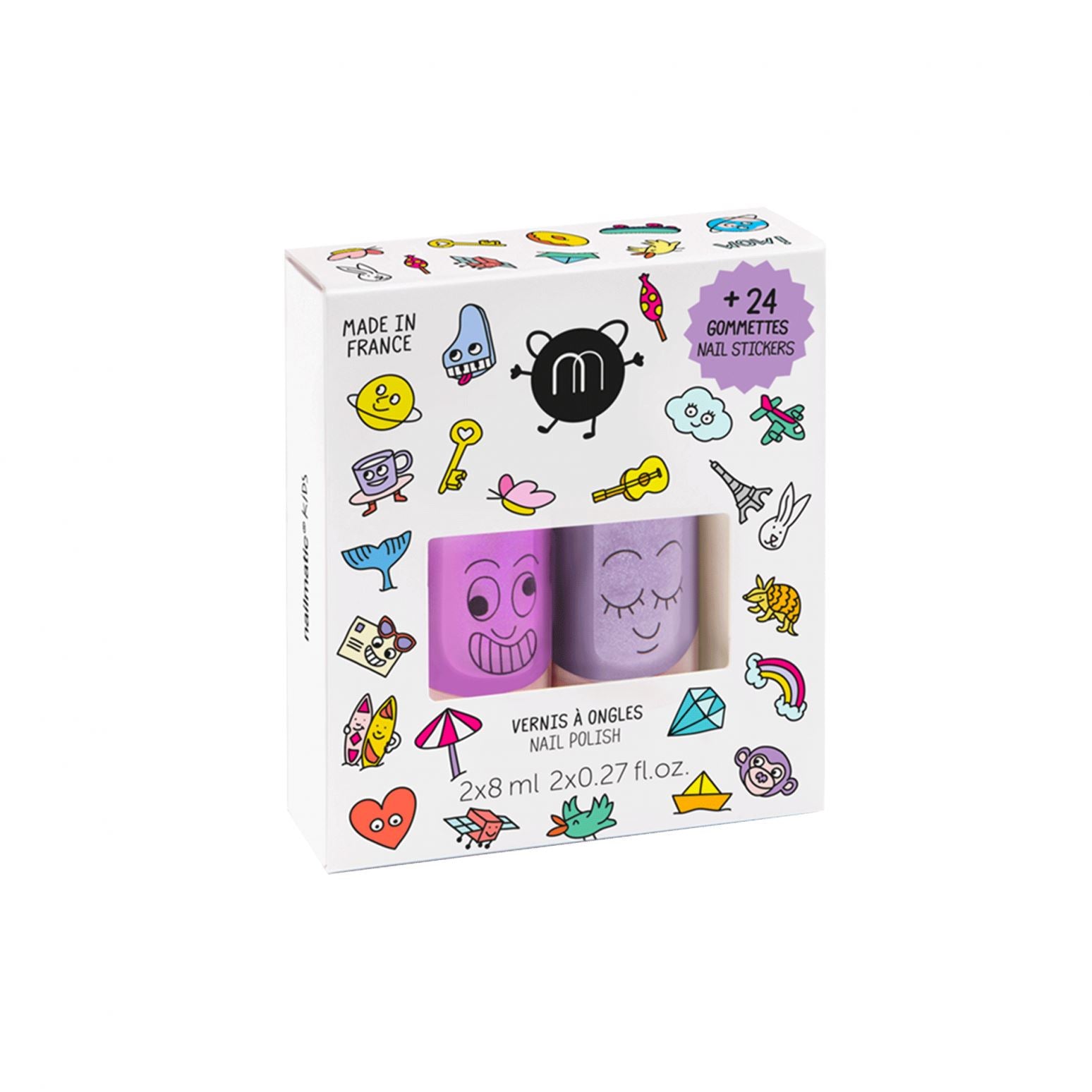 coffret wow 2 vernis + stickers pour ongles - Nailmatic 202wow 3760229898495