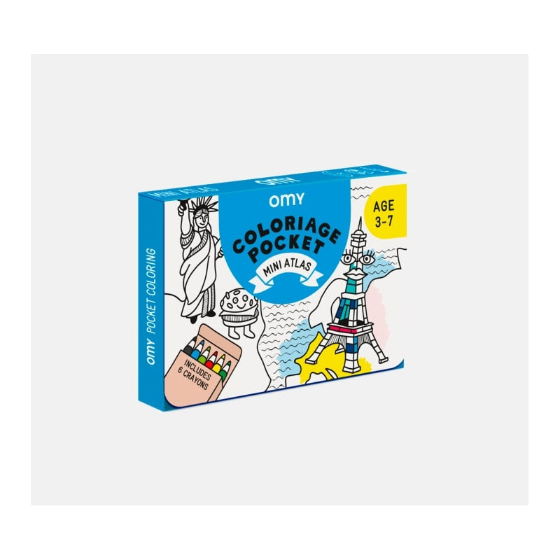 Coloriage pocket Atlas - Omy COLOK04 