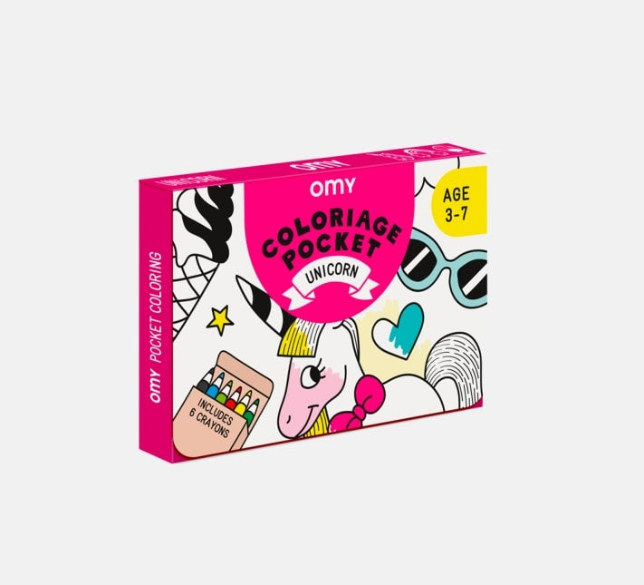 Coloriage pocket Unicorn - Omy COLOK03 