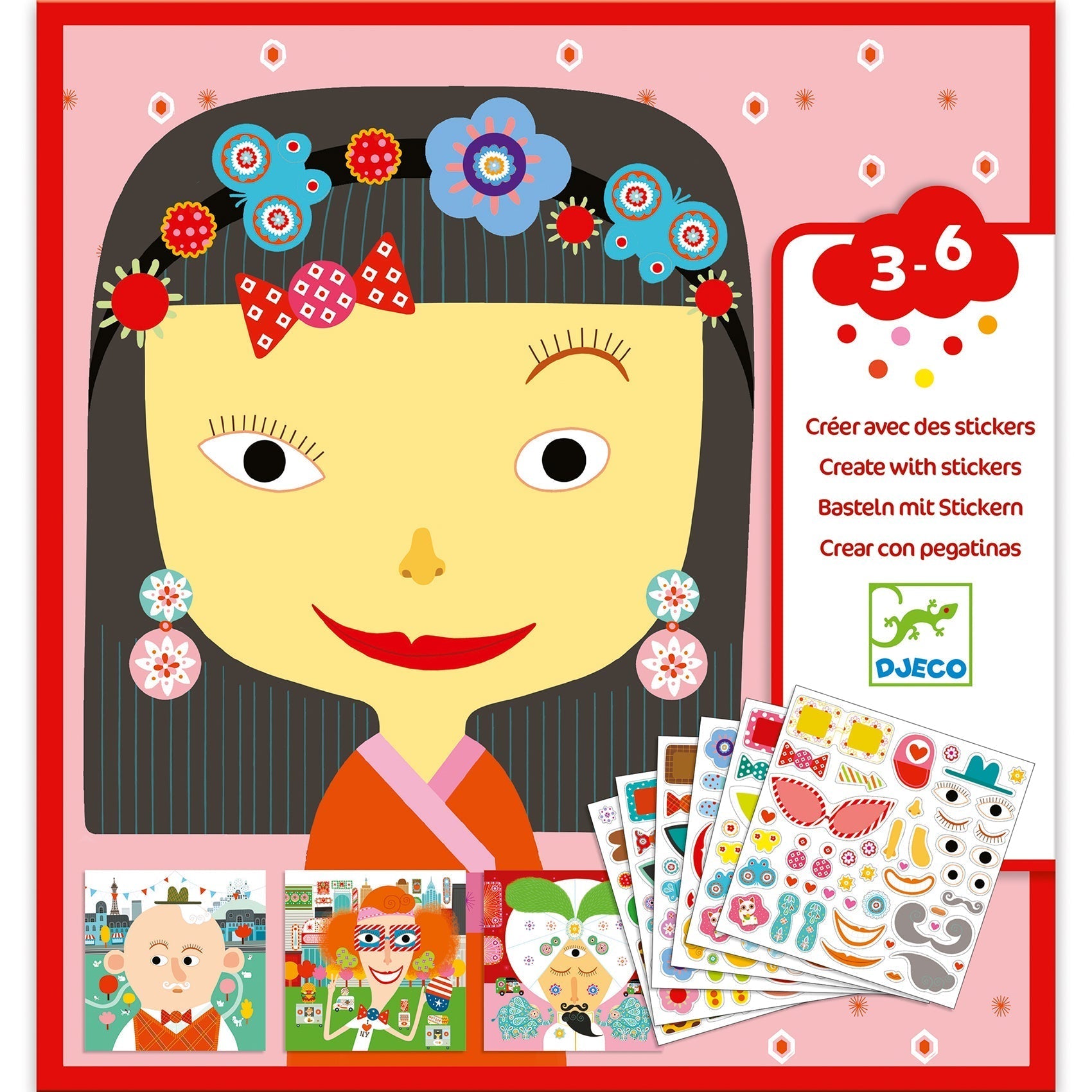 Copie de créer avec stickers tous différents - Djeco DJ08934 3070900089341