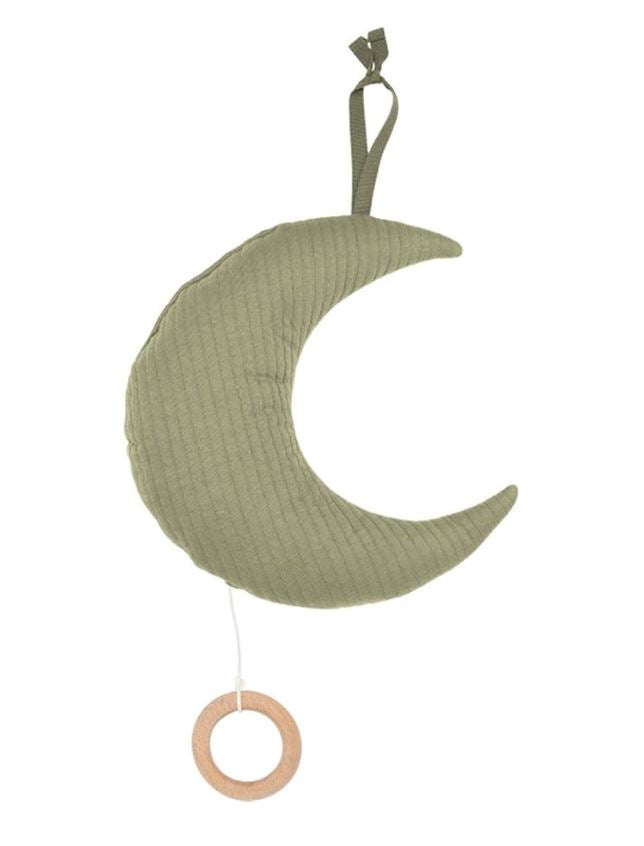 Coussin Musical Lune Pure Olive - LITTLE DUTCH te20830111 8720168531827