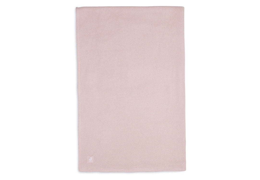 Couverture 100x150 cm Basic Knit pale pink/Fleece - JOLLEIN 517-522-65310 8717329366152