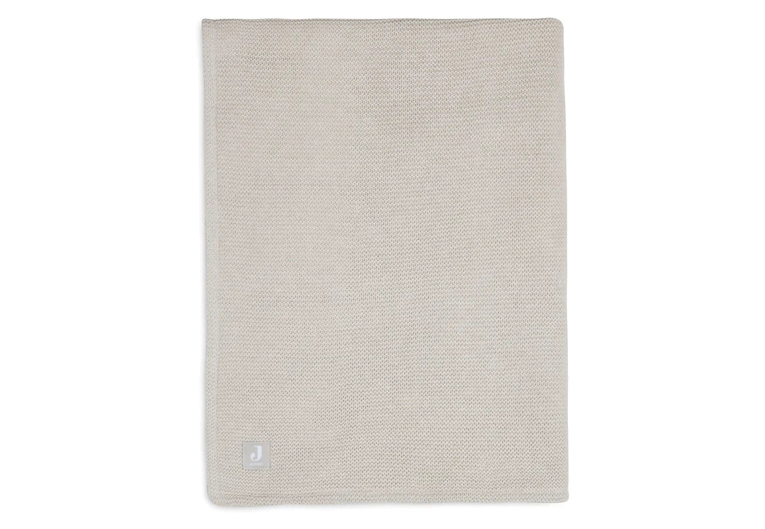 Couverture Berceau 75x100cm Basic Knit nougat/Fleece - JOLLEIN 517-511-65360 8717329366114