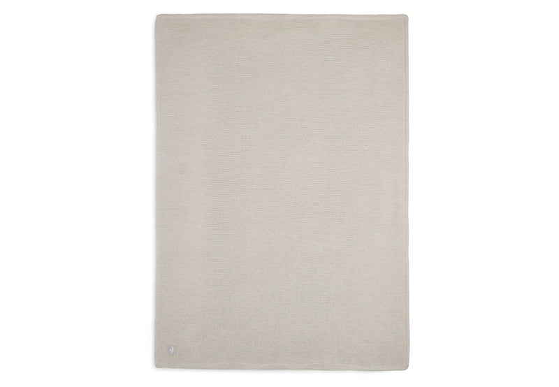 Couverture Berceau 75x100cm Basic Knit nougat/Fleece - JOLLEIN 517-511-65360 8717329366114