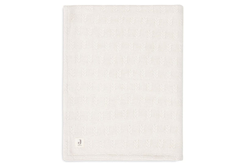 Couverture Berceau 75x100cm Grain knit Oatmeal/Velvet - JOLLEIN 517-511-67048 8717329377561