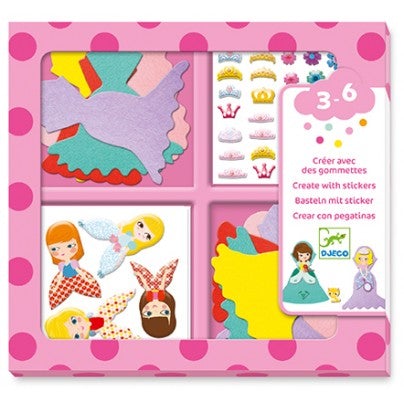 Créer avec des gommettes j'aime les princesses - Djeco dj09053 3070900090538