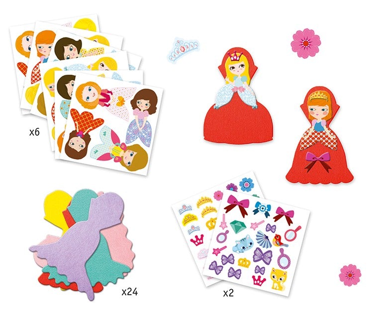 Créer avec des gommettes j'aime les princesses - Djeco dj09053 3070900090538