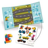 créer avec stickers les voitures - Djeco DJ09073 3070900090736