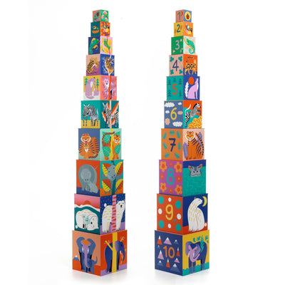 Cubes premier animaux sauvages - DJECO dj08511 3070900085114