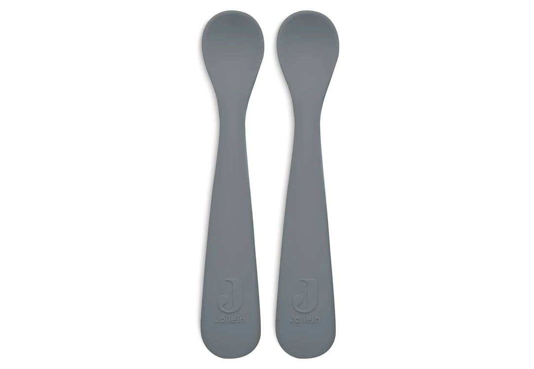 Cuillère souple silicone storm grey pack de 2 - JOLLEIN 710-001-00094 8717329366510