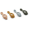Cuillères en silicone Liva Safari rose multi mix - LIEWOOD lw13044 1119