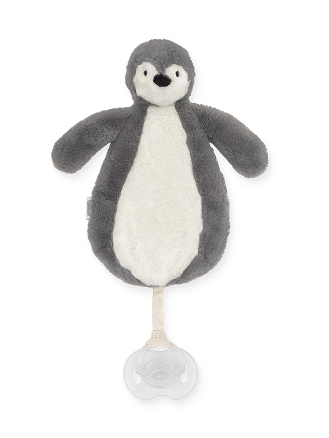 Doudou attache tétine penguin grey - JOLLEIN 13435 50775196