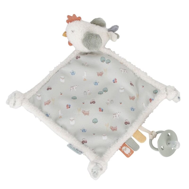 Doudou carré poule Little farm - LITTLE DUTCH LD8832 8713291888326