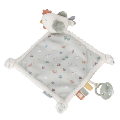 Doudou carré poule Little farm - LITTLE DUTCH LD8832 8713291888326