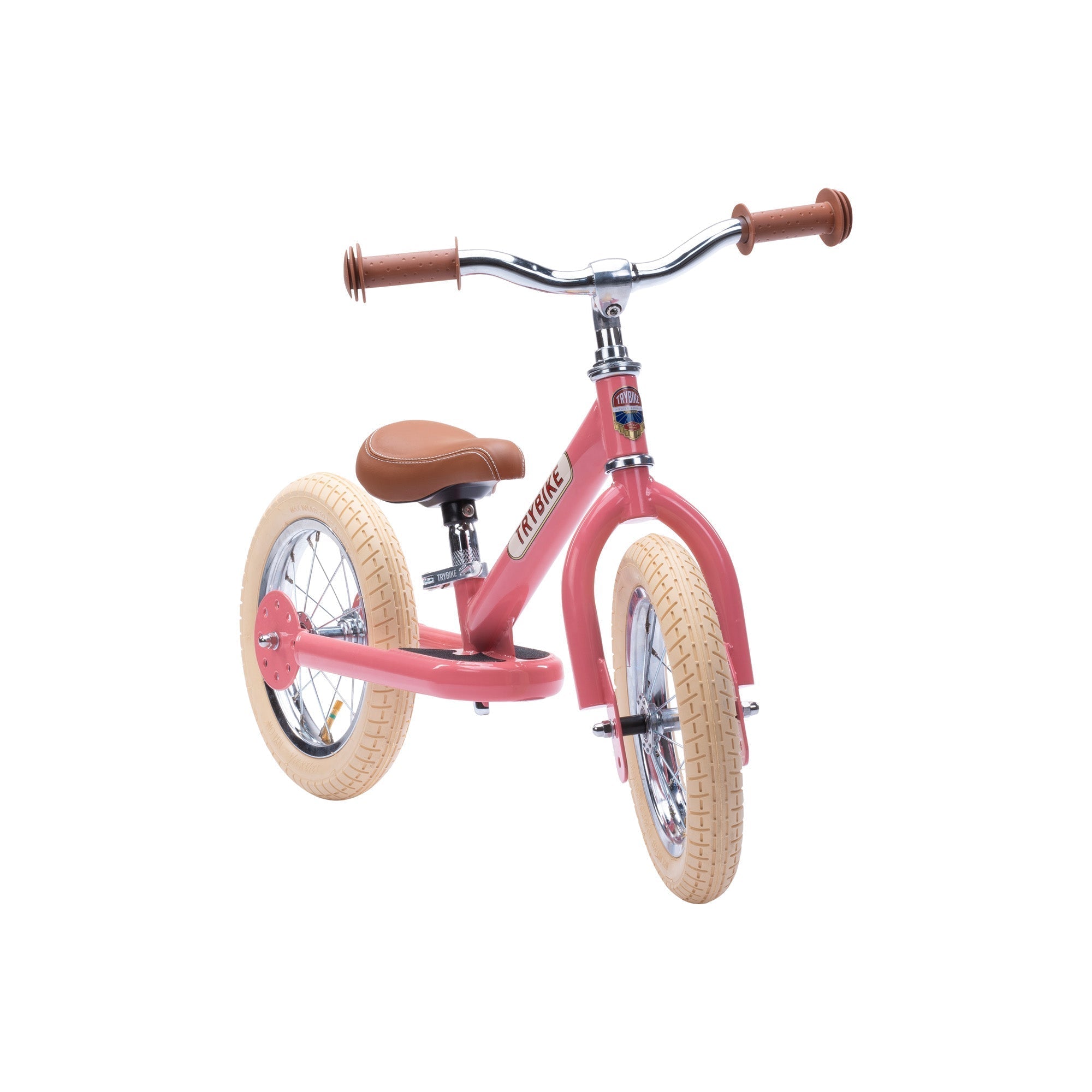 draisienne 2 roues vintage rose TRYBIKE Emilie Compagnie