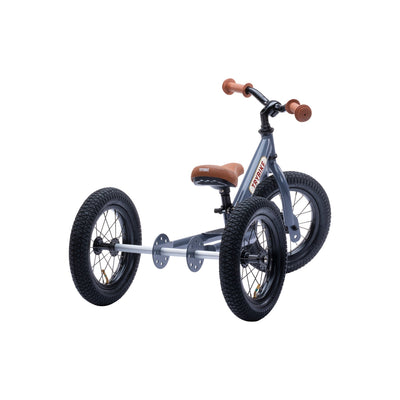 draisienne tricycle 2 en 1 anthracite 3 roues evolutive TRYBIKE