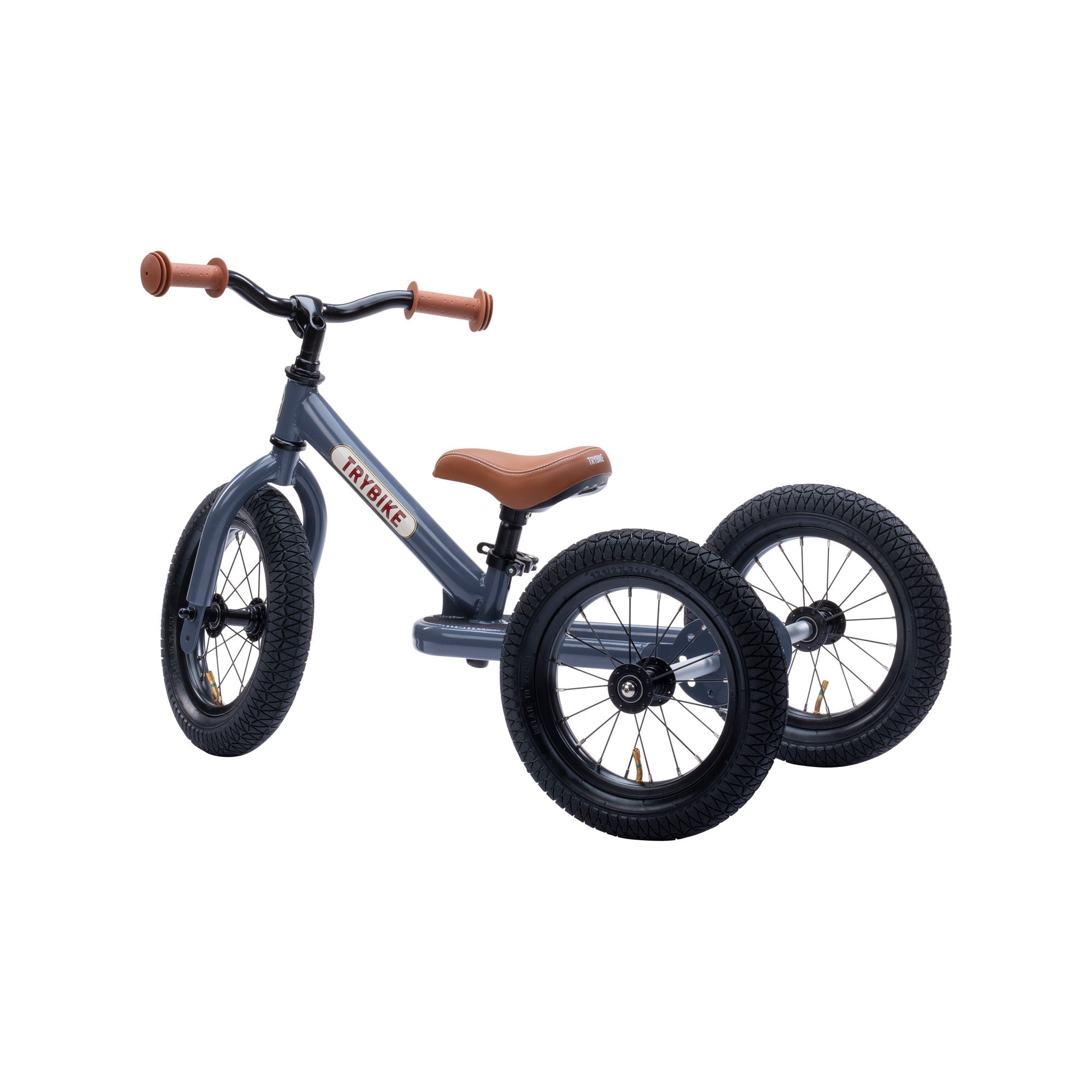 draisienne tricycle 2 en 1 anthracite 3 roues evolutive - TRYBIKE