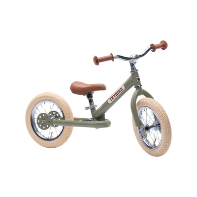 draisienne tricycle 2 en 1 vintage vert 3 roues evolutive - TRYBIKE TBS-3-GRN-VIN 8719189161748