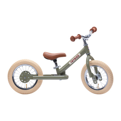 draisienne tricycle 2 en 1 vintage vert 3 roues evolutive - TRYBIKE TBS-3-GRN-VIN 8719189161748