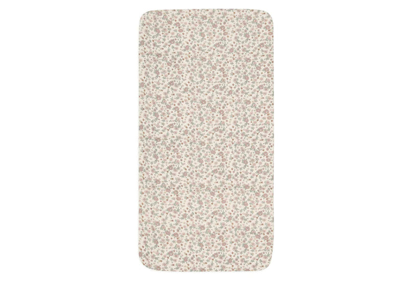 Drap housse 60x120 cotton jersey retro flowers - Jollein 511-507-67045 8717329376335