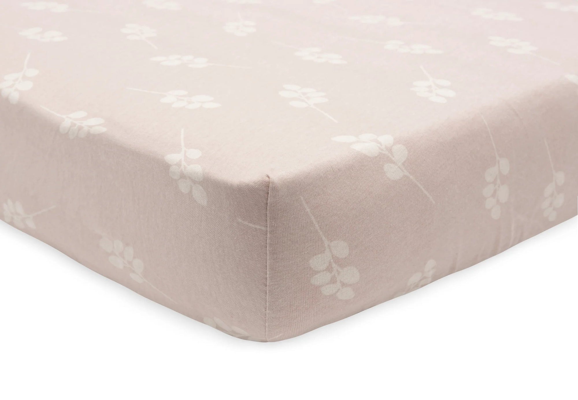 Drap housse 60x120 cotton jersey twig Wild rose - Jollein