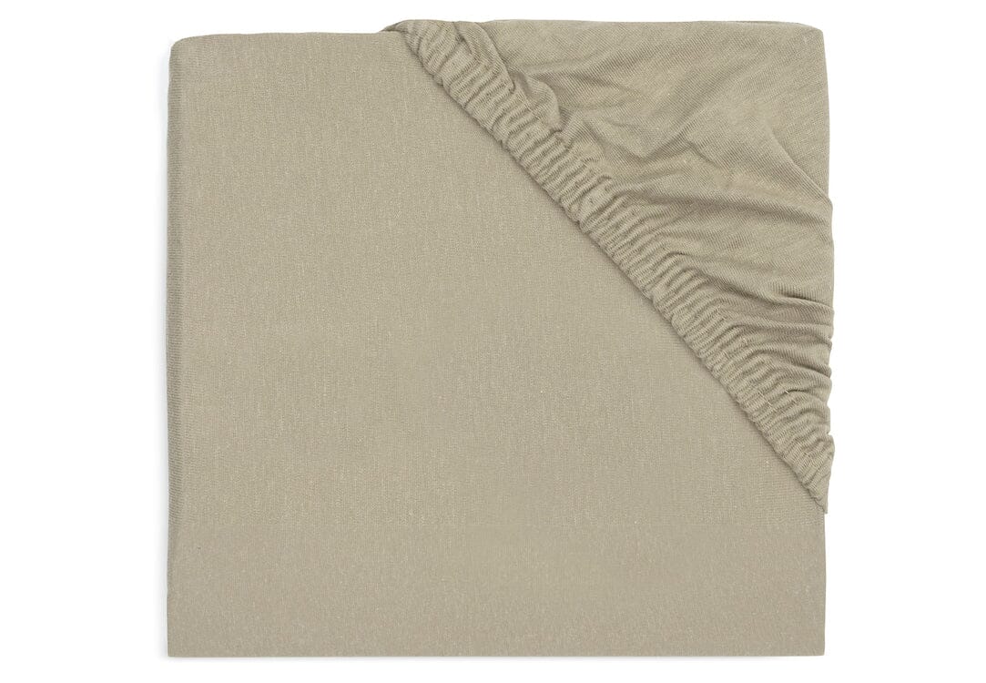 Drap housse 70X140 coton jersey olive green- Jollein 511-565-67058 8717329376526