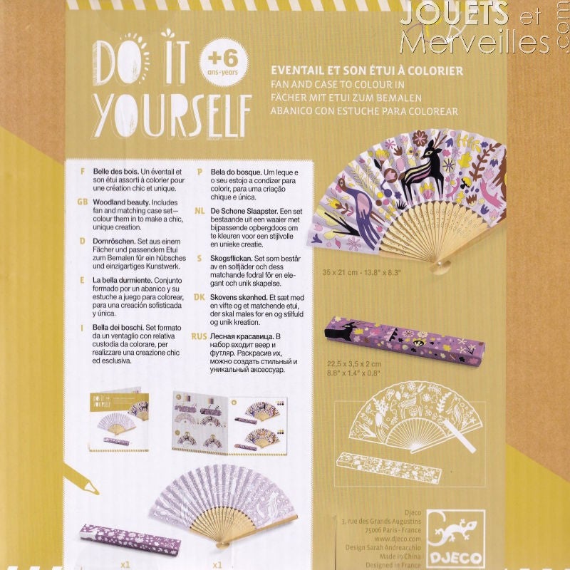 Eventails à colorier - DJECO DJ07945 96201116