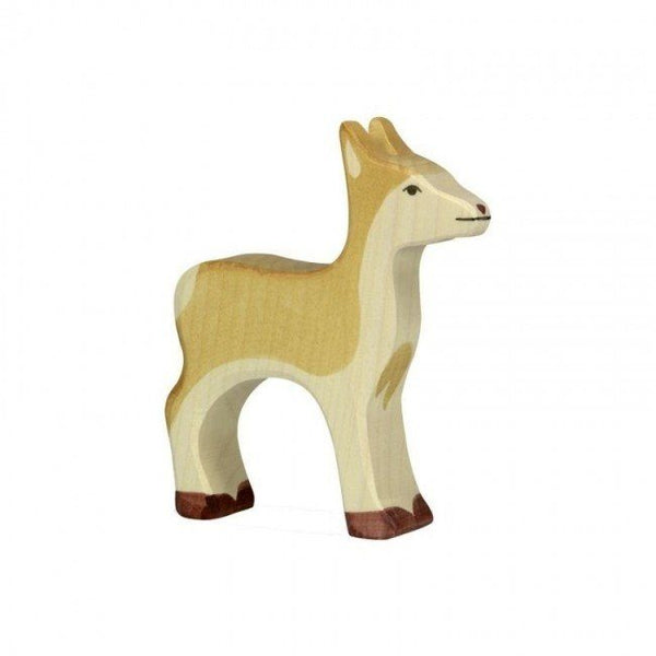 Figurine En Bois Vache Montbéliarde Holztiger - Jouet En Bois Naturel, Fabrication Roumanie, Neuf
