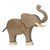 Figurine en bois Elephant trompe levée - HOLZTIGER 80148 4013594801485
