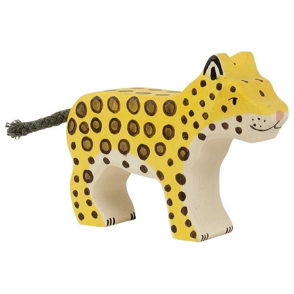 Figurine en bois léopard petit - HOLZTIGER 80567 4013594805674