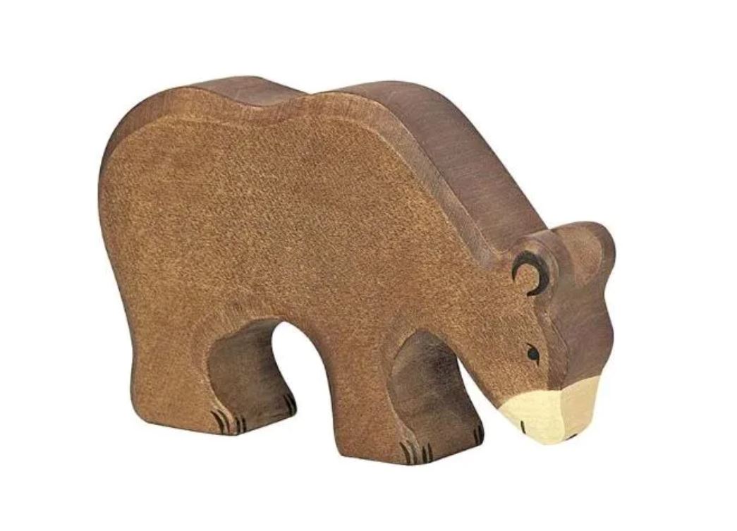 Figurine en bois Ours Brun - HOLZTIGER 80184 4013594801843
