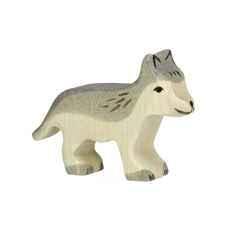 Figurine en bois petit loup - HOLZTIGER 80110 4013594801102